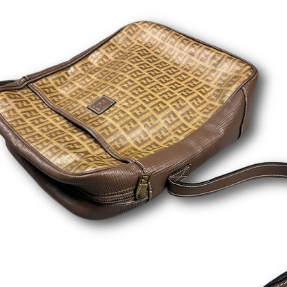 Fendi Vintage Zucchino Monogram Messenger Bag