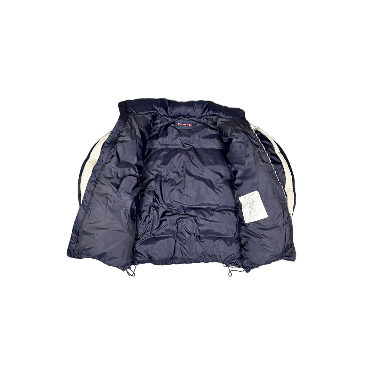 Chevignon Vintage Puffer Down Jacket Spell-out Backprint