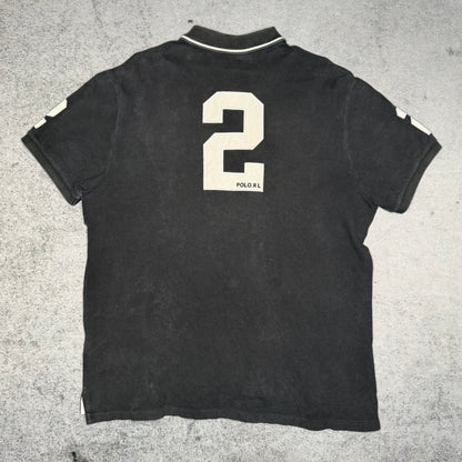 Polo Ralph Lauren Big Pony Polo Shirt black gold "DUBAI" (XL)