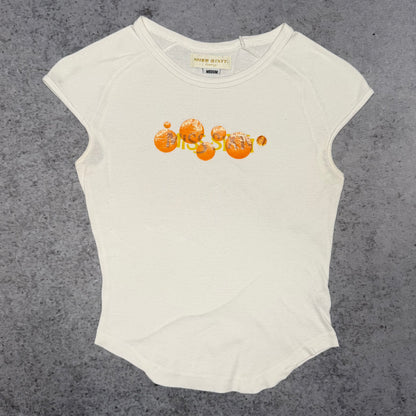 Miss Sixty Y2K Womens Logo Print Baby Tee (fits XS)