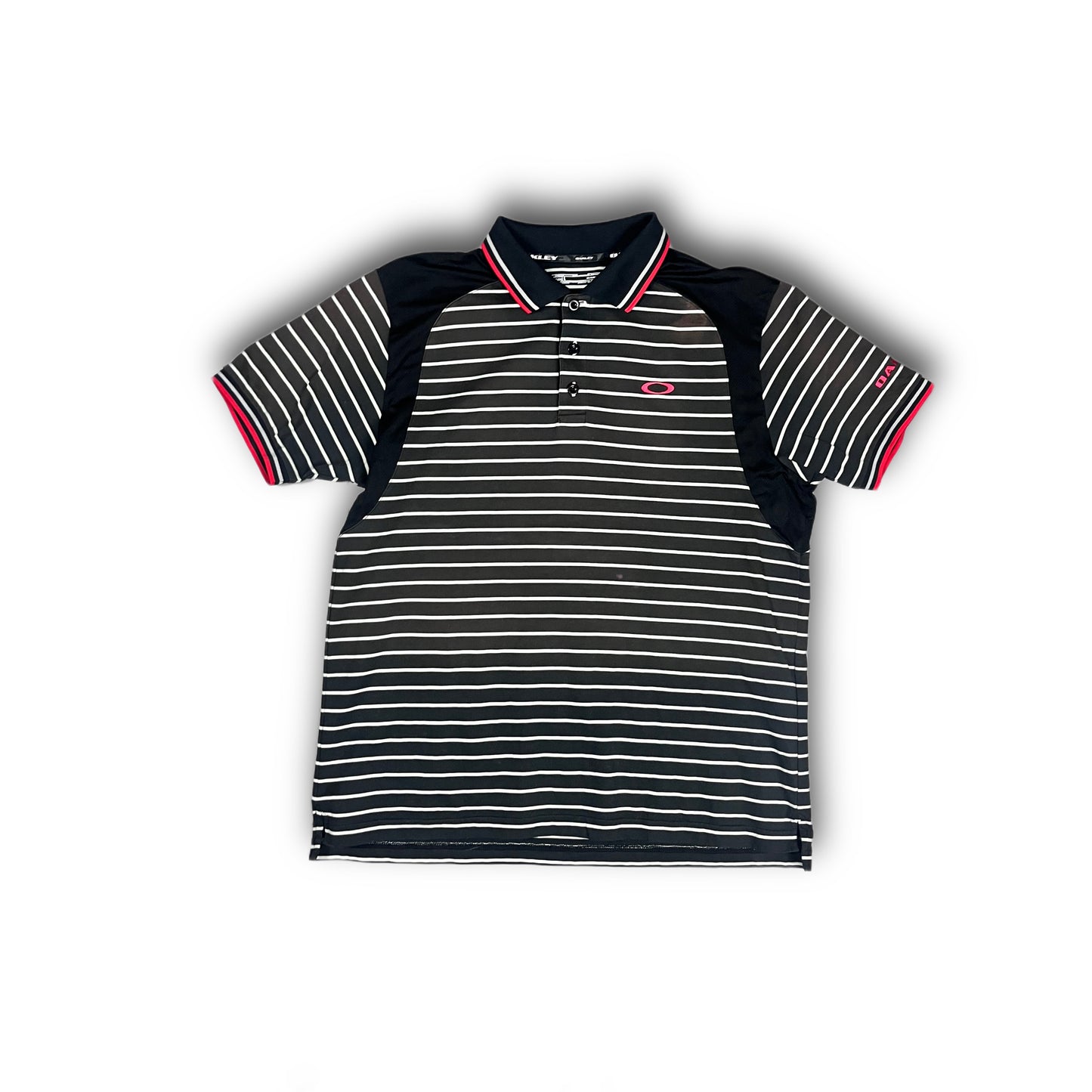 Oakley 00s Sport Poloshirt striped red black