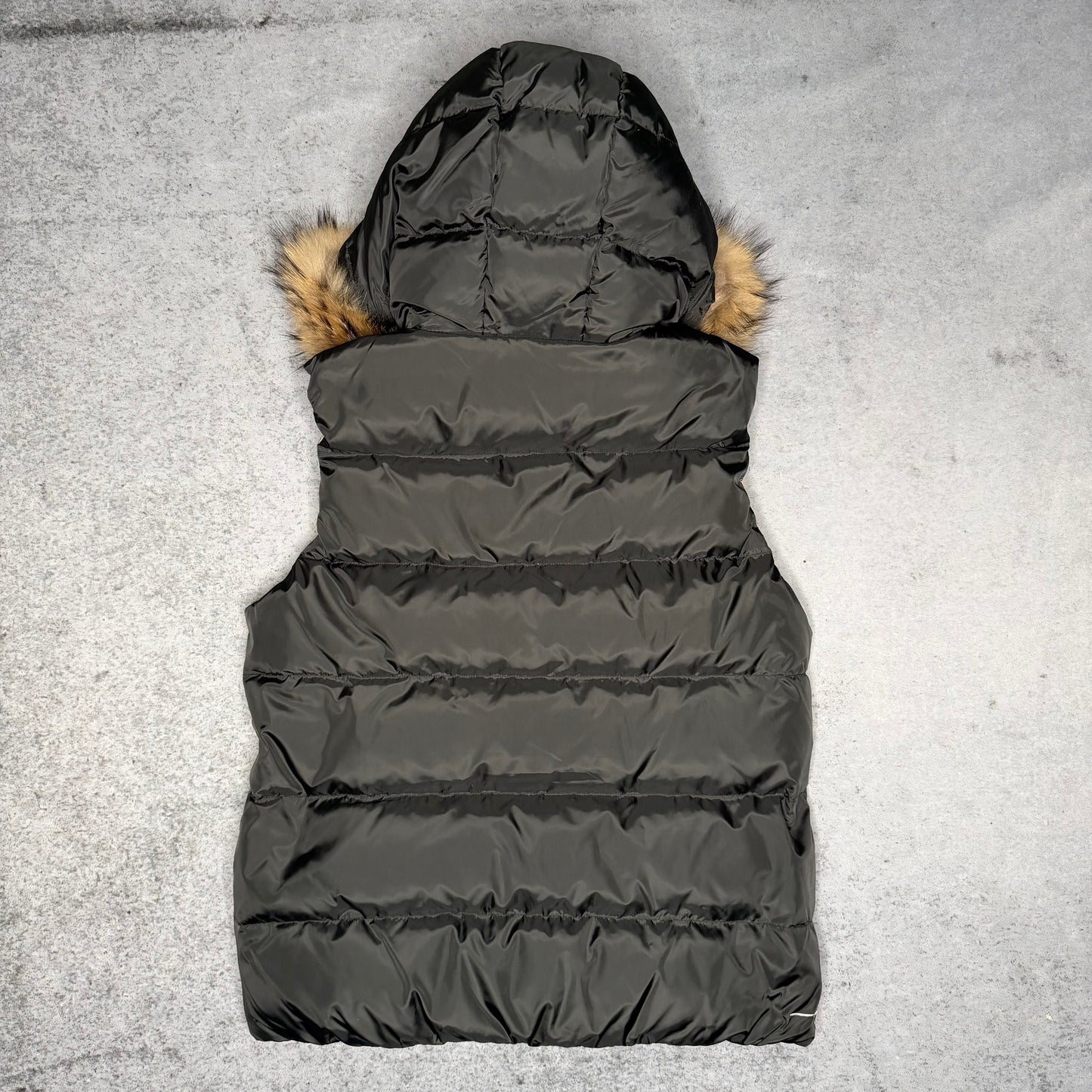 Bomboogie Hooded Fur Puffer Daunenweste Gilet black (L)