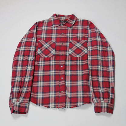 Amiri Distressed Flannel Lumberjack Shirt 