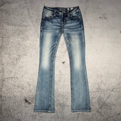 Miss Me Low Waist Y2K Bootcut Jeans "Chloe Boot" (26)