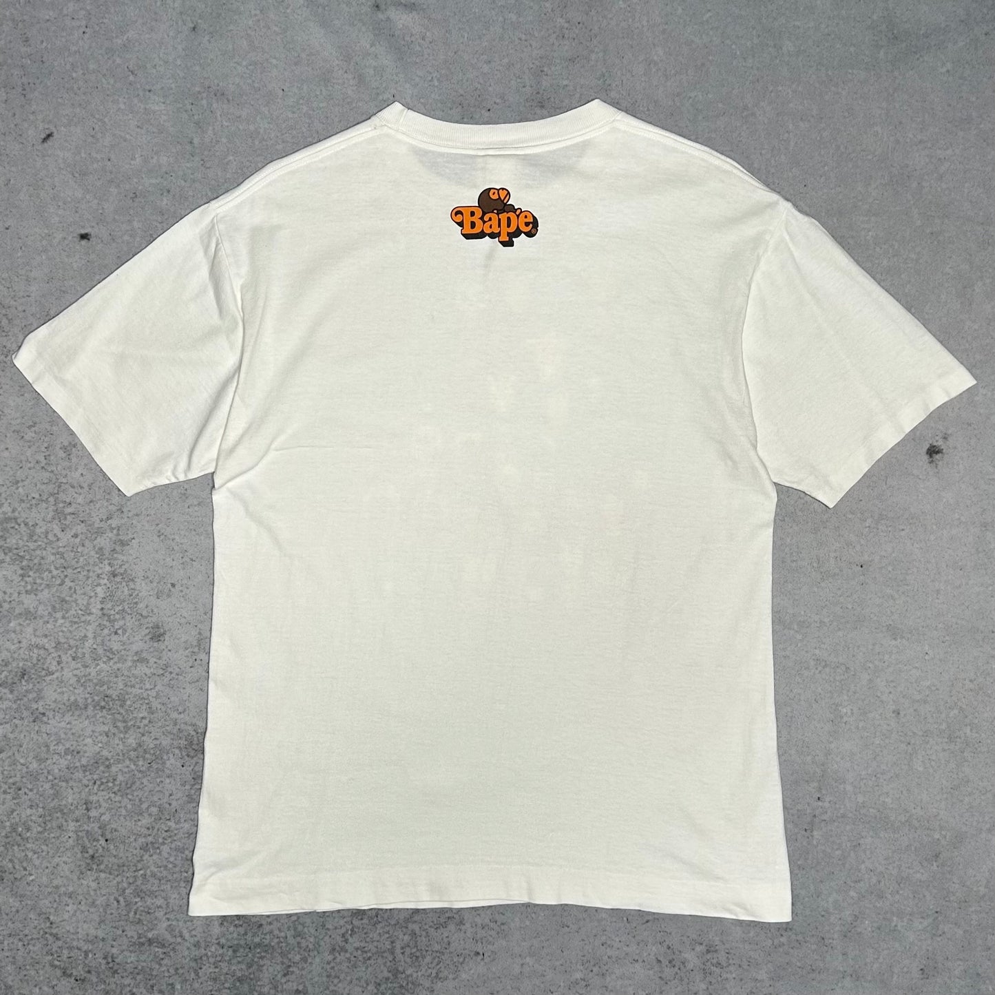 BAPE 2000s "Baby Milo Friends A to Z" Graphic Tee White (M)