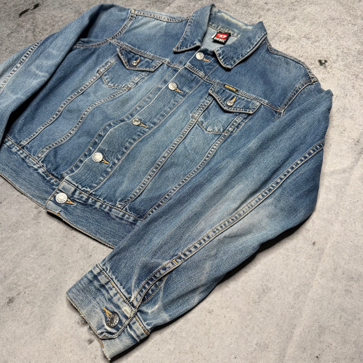 Diesel Industries Womens Vintage Jeans Jacket (wmns XL)