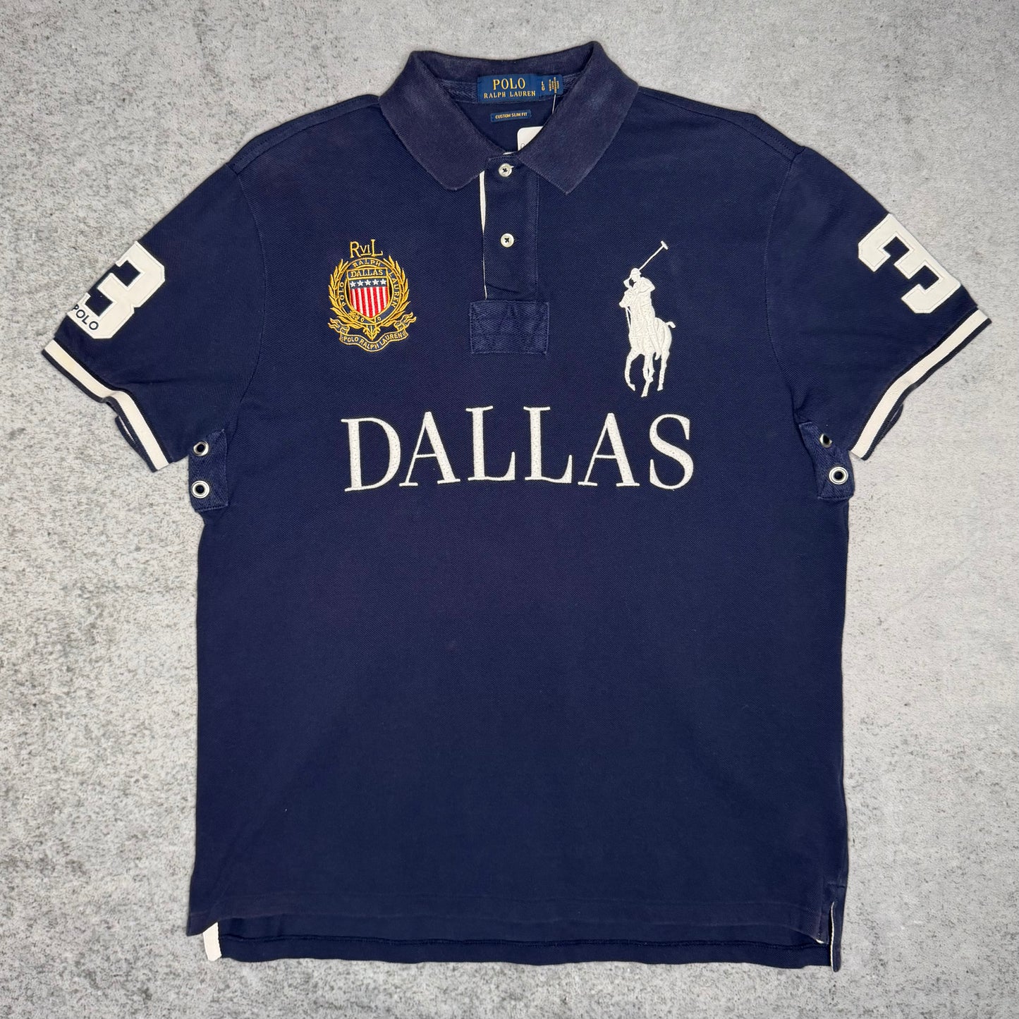 Polo Ralph Lauren Big Pony Polo Shirt DALLAS Chief Keef RARE ASF (L)
