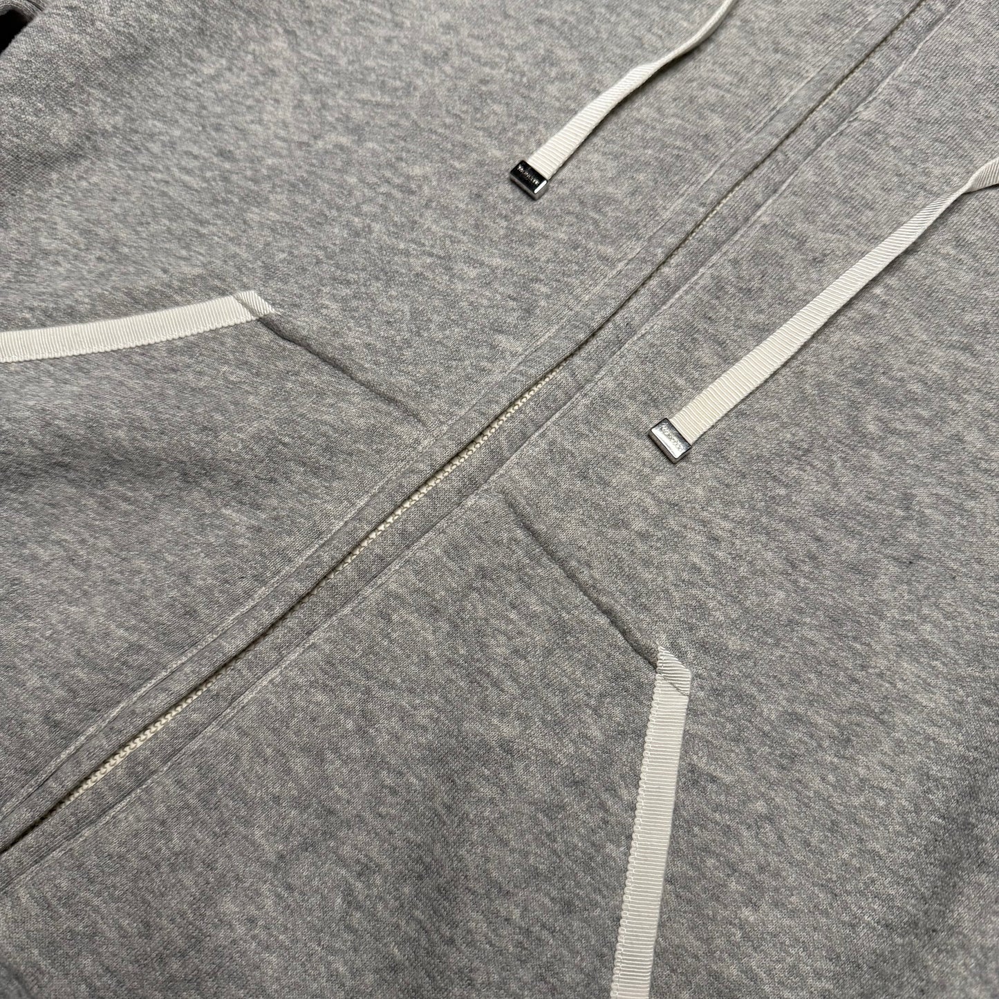 Moncler Logo Full Zip Hoodie grey (fits S)