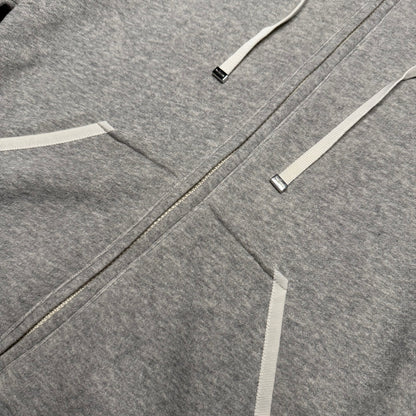 Moncler Logo Full Zip Hoodie grey (fits S)