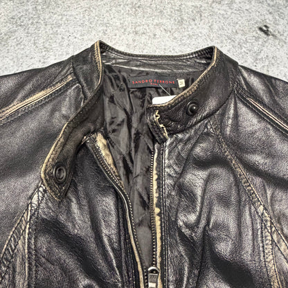 Sandro Ferrone Vintage Biker Leather Jacket (M/Wmns)