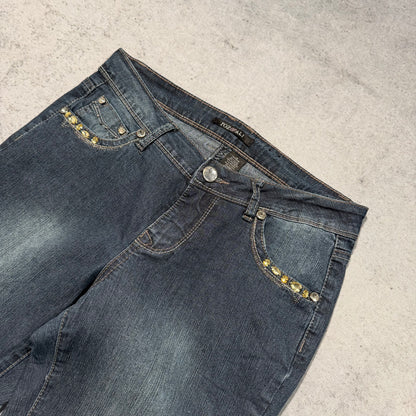 Rozali Y2K Low Waist Bootcut Jeans Womens (M)