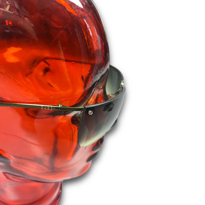 Gucci Vintage Frameless Sunglasses Shades GG green