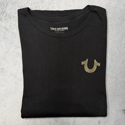 True Religion Tee Shirt Buddha Backprint (L)