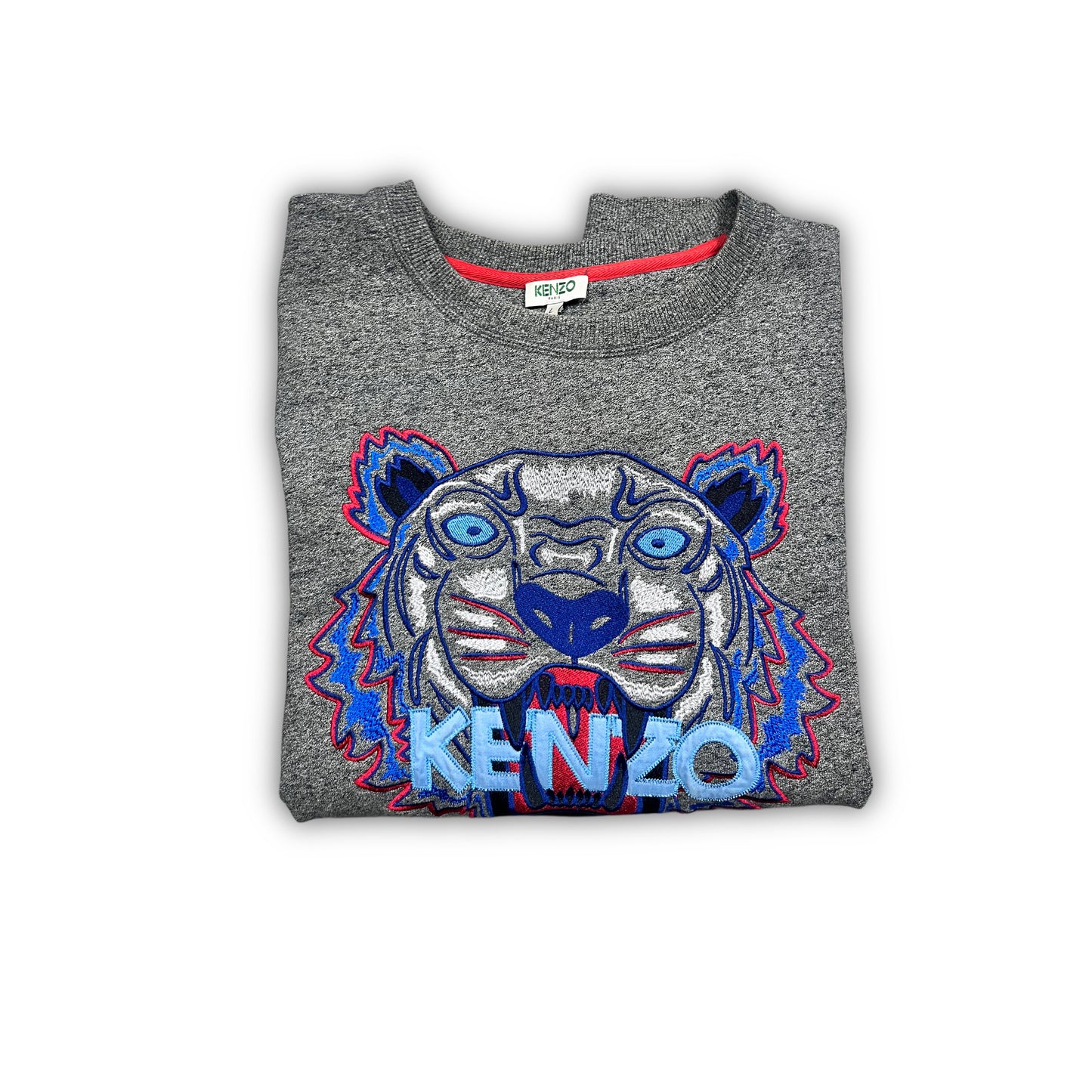 Kenzo Paris Sweater Tiger Logo grey