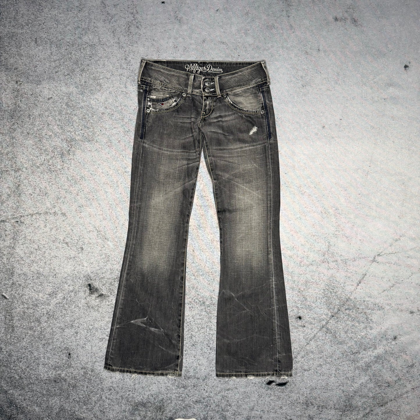 Hilfiger Vintage Womens Low Waist Bootcut Jeans grey (29/32)