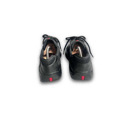 Prada Americas Cup Sneaker Triple 2000s black