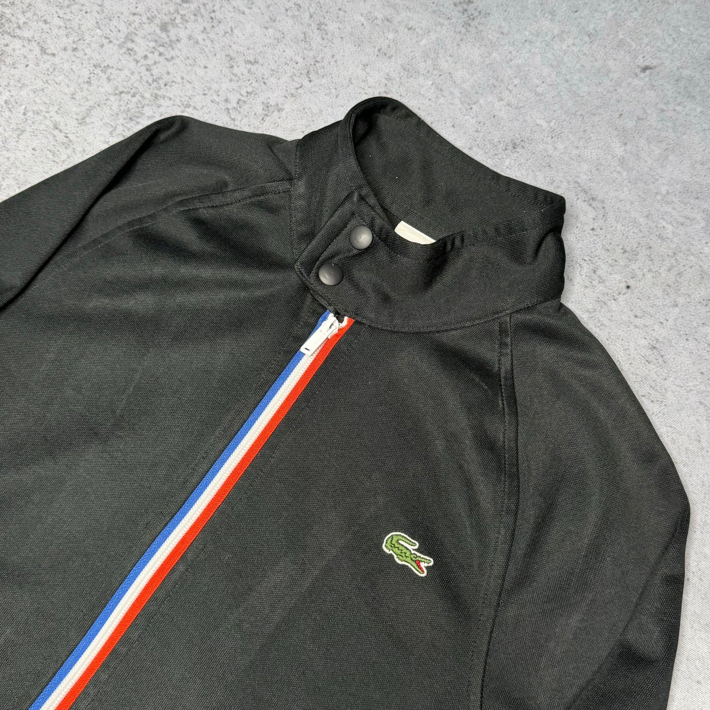 Lacoste 00s Track Jacket black "France" (2 fits XS/S)