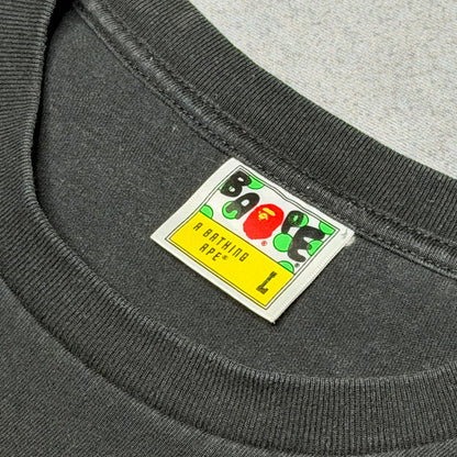 BAPE Check Side Big Ape Head T-Shirt black (L)