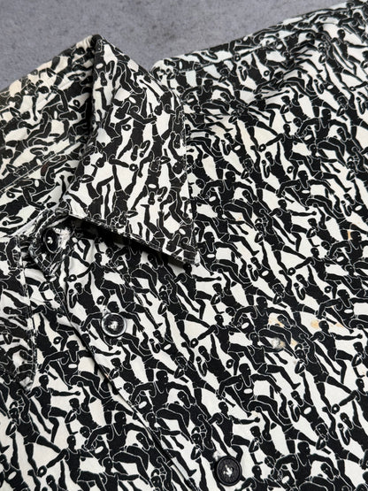 Missoni Sport 90s RARE Discobolus Shirt black white (L)