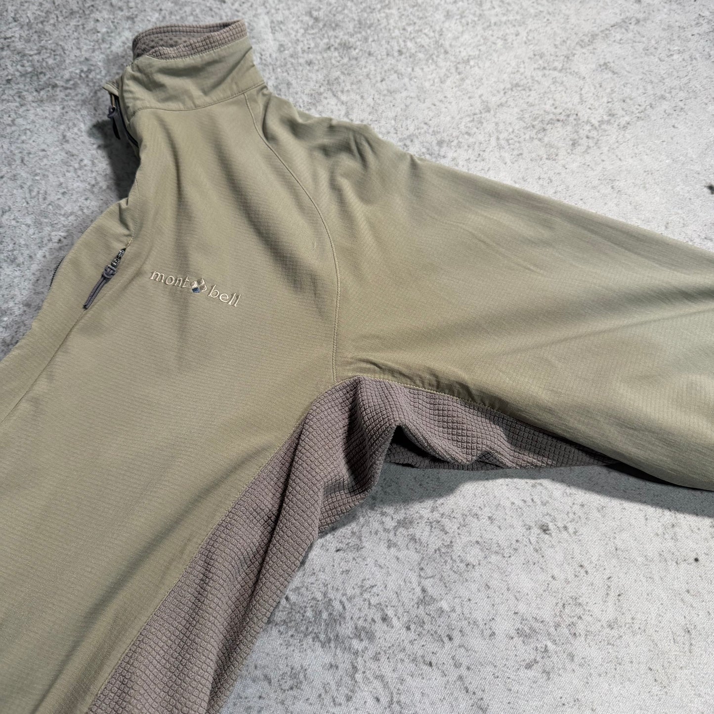 Montbell Japan 00s Shell Track Jacket grey olive (M)