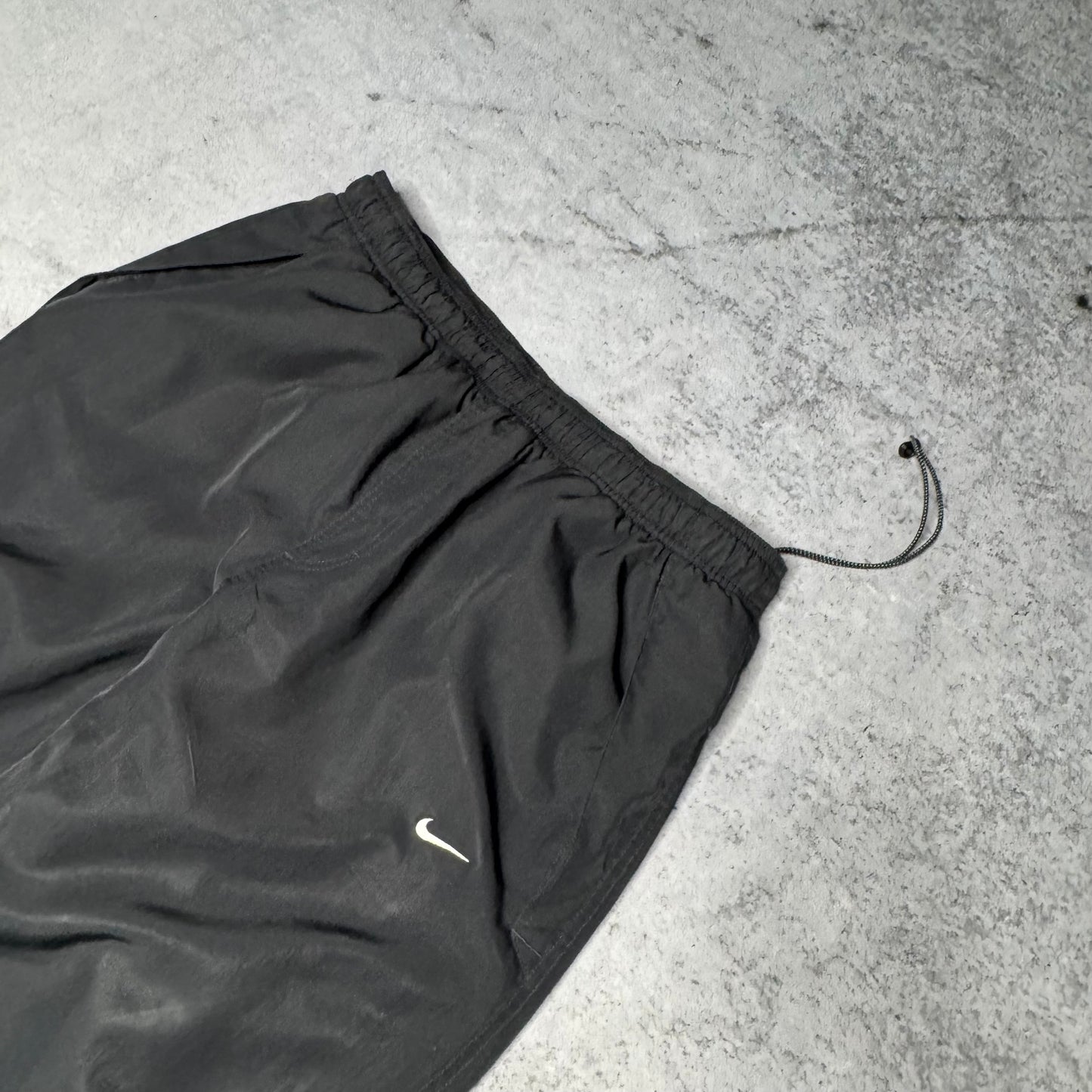 Nike 00s Baggy Track Pants w/ Fleece Insulation black (fits M-L)
