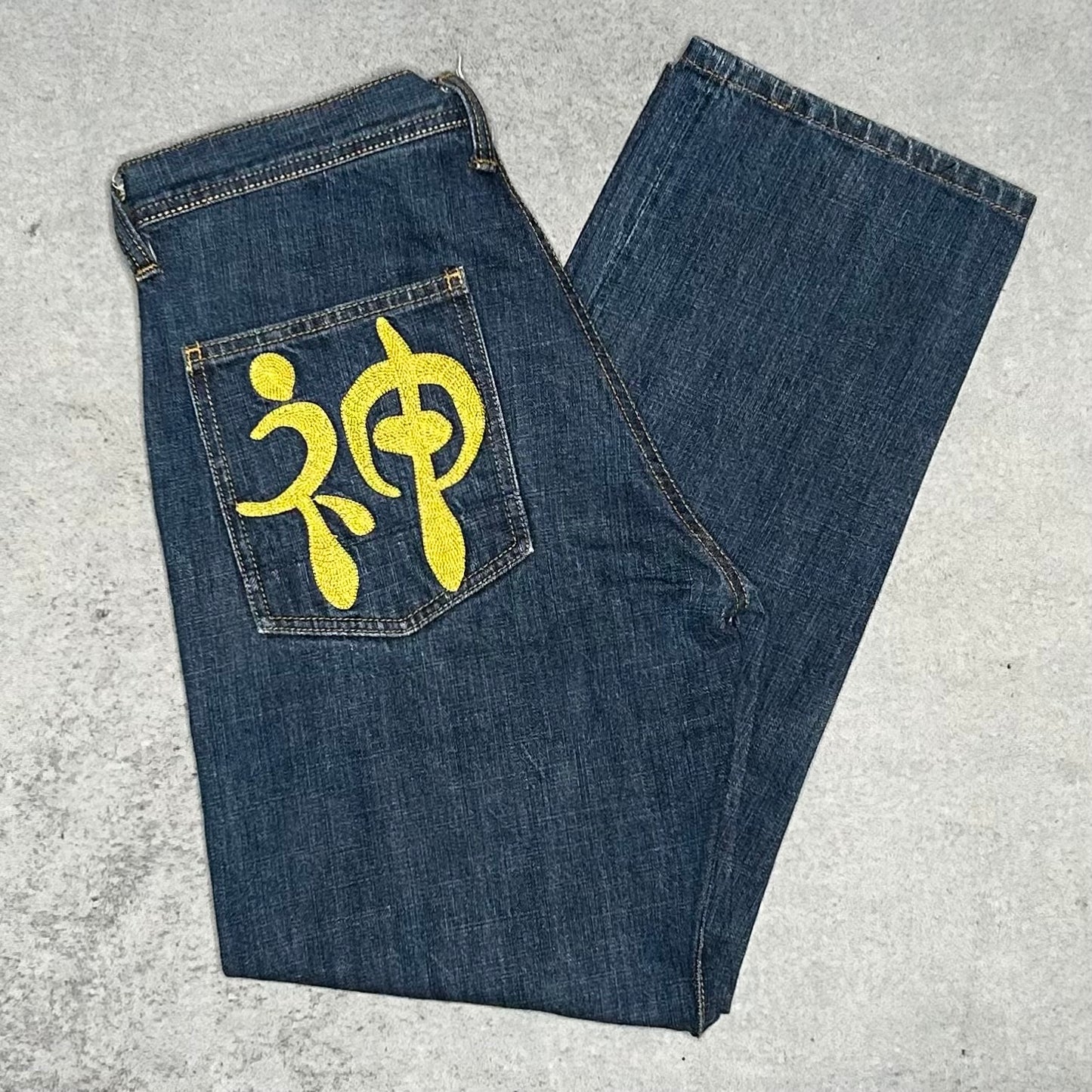 Evisu Vintage Kanji Embroidered Jeans (32 fits smaller)