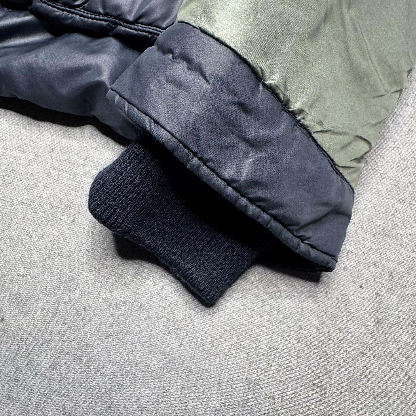 Dolce & Gabbana Archive Hooded Ski Puffer Jacket grey blue (S)