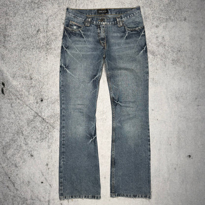 Dakata Y2K Low Rise Bootcut Denim w/ Rinestones (29/32)