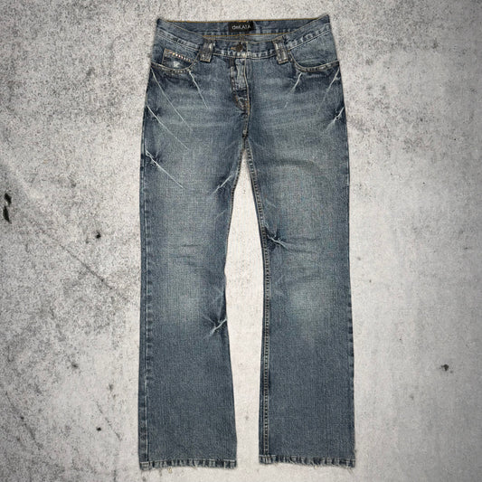 Dakata Y2K Low Rise Bootcut Denim w/ Rinestones (29/32)