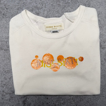 Miss Sixty Y2K Womens Logo Print Baby Tee (fits XS)