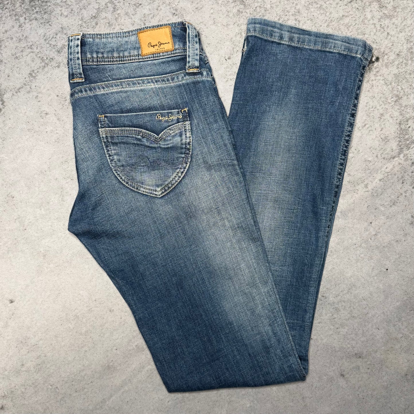 Pepe Jeans Low Waist Straight Leg Jeans Womens (29/34)