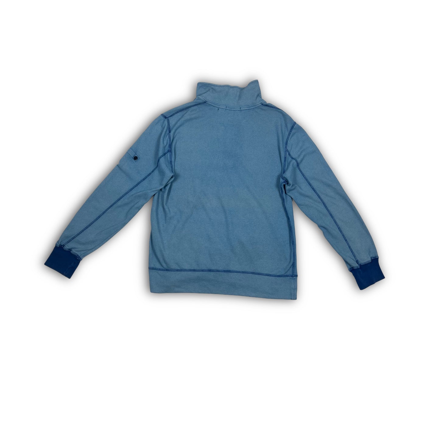 Stone Island Vintage Quarter Zip Sweater light blue