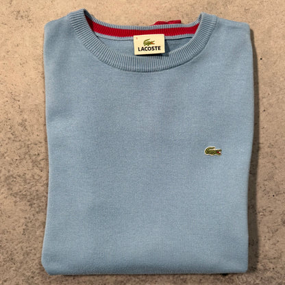 Lacoste 00s Crewneck Knit Sweater baby blue (S)