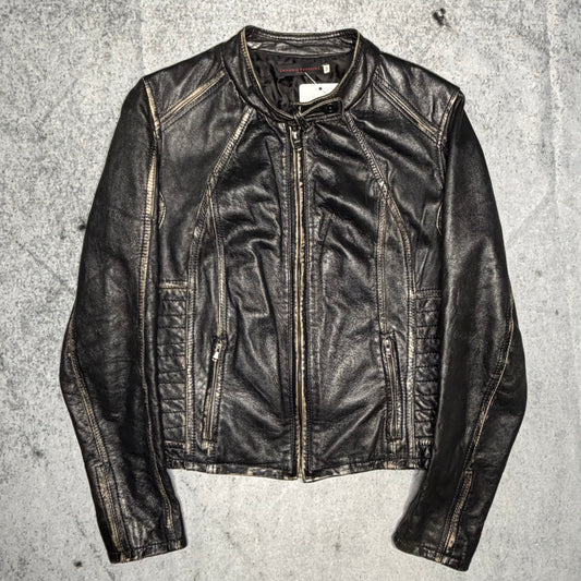 Sandro Ferrone Vintage Biker Leather Jacket (M/Wmns)