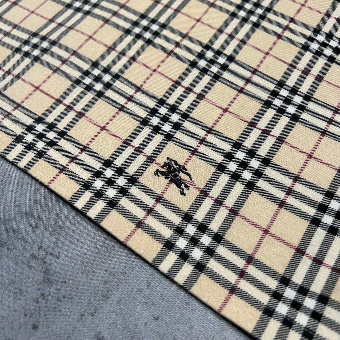 Burberry Y2K Nova Check Mock Neck Top (Size 40 fits S/M)