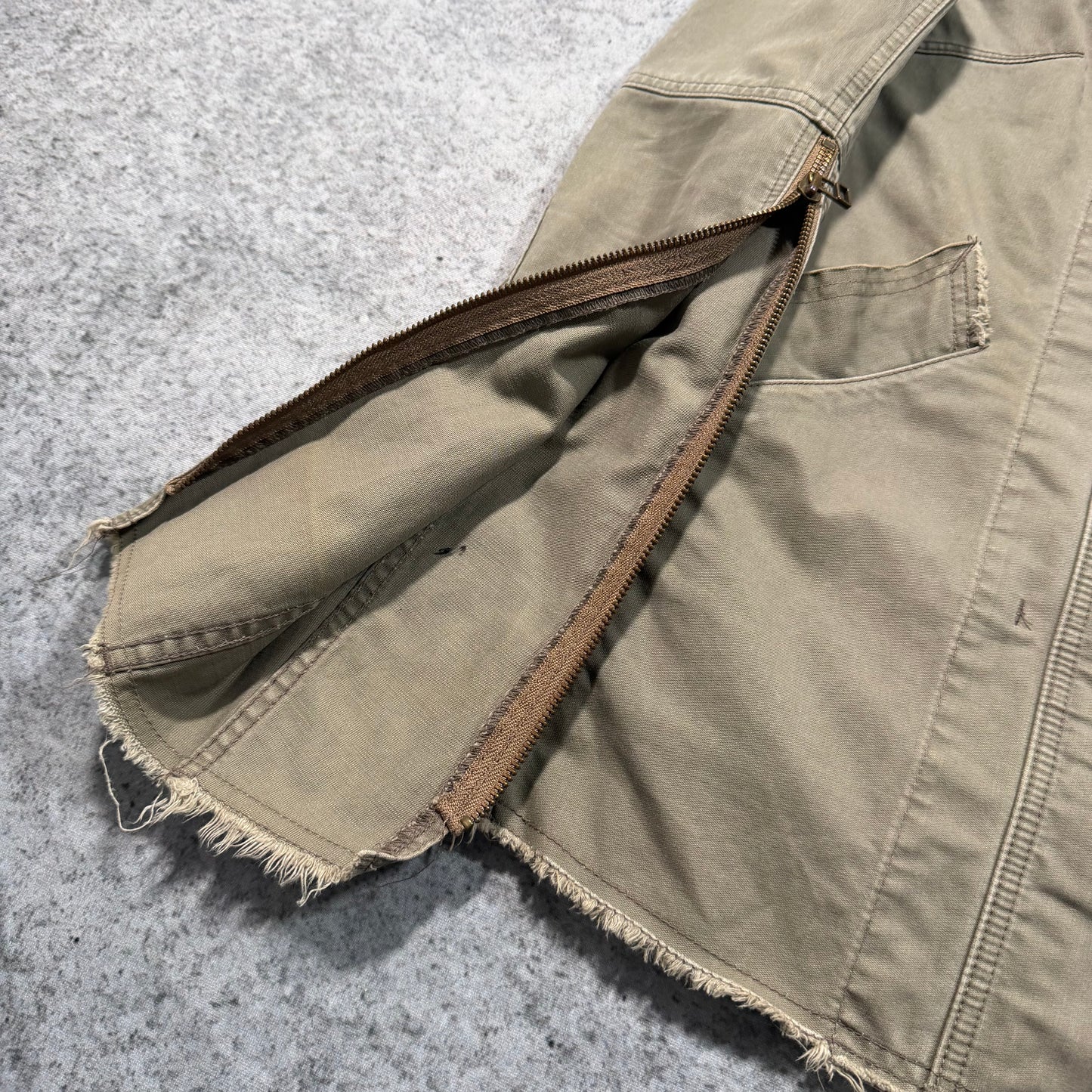 Hysteric Glamour Japanese Distressed Military Denim Jacket (fits S)