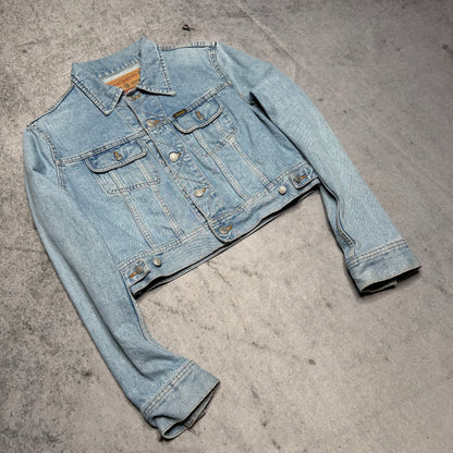 Diesel Industry Womens Vintage Denim Jeans Jacket light blue (L)