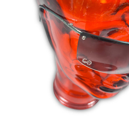 Gucci Vintage Frameless Sunglasses Shades GG iced out