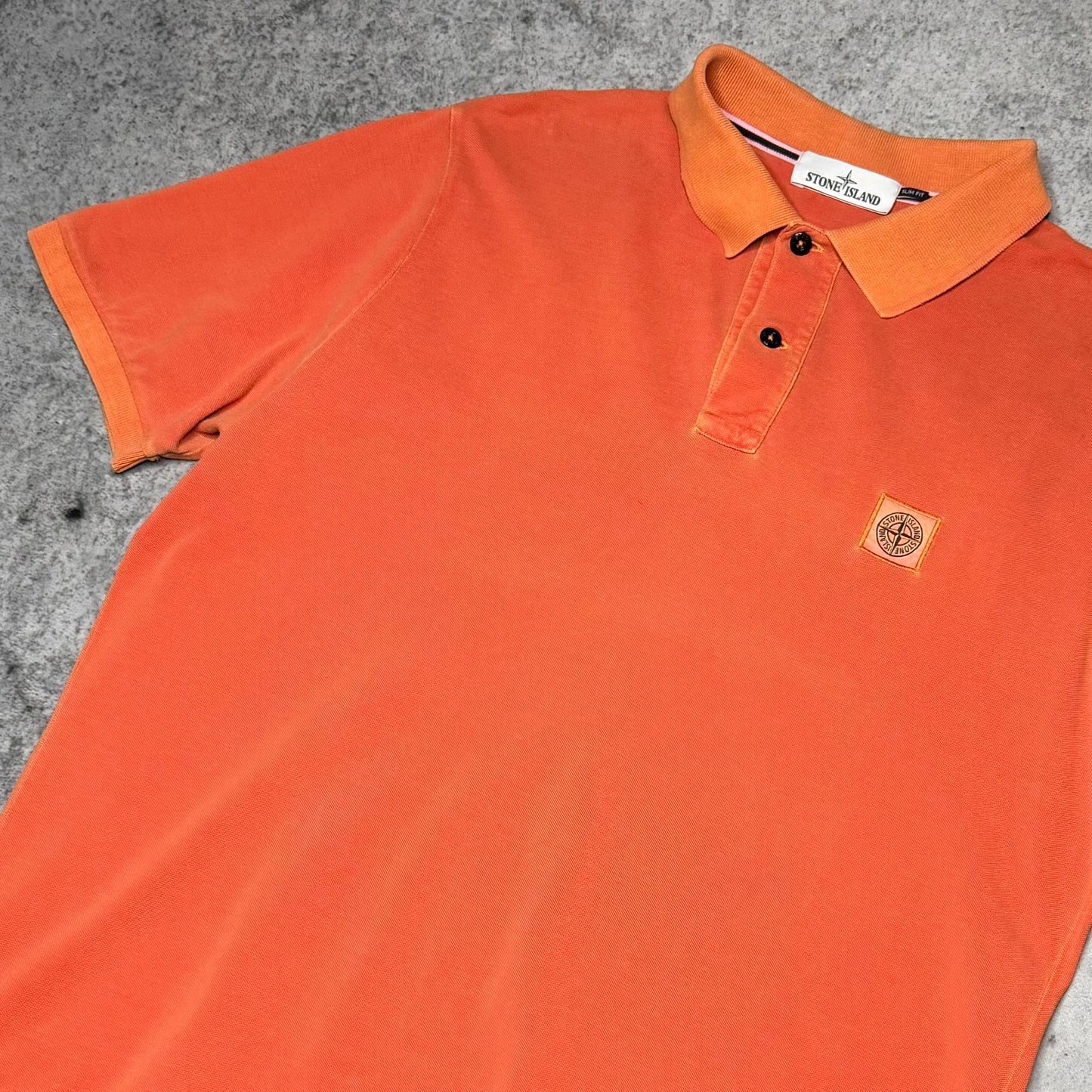 Stone Island Polo Shirt orange (3XL fits XXL)