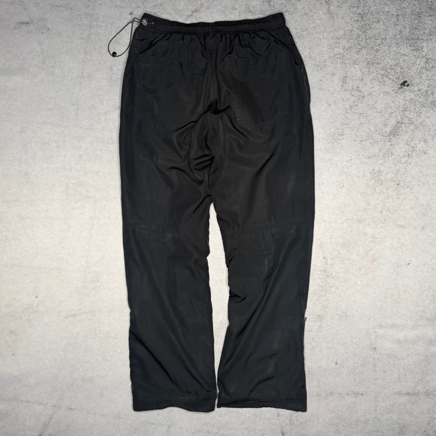 Nike 00s Baggy Track Pants w/ Fleece Insulation black (fits M-L)