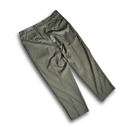 Lacoste Vintage Chino Pants olive green 80s (L)