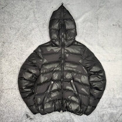 Duvetica x Hydrogen Dionisio Full Zip Puffer Jacket black camo (S)