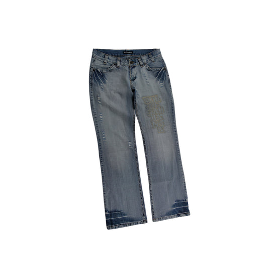 Dolce Gabbana Vintage Embroidered Jeans Women