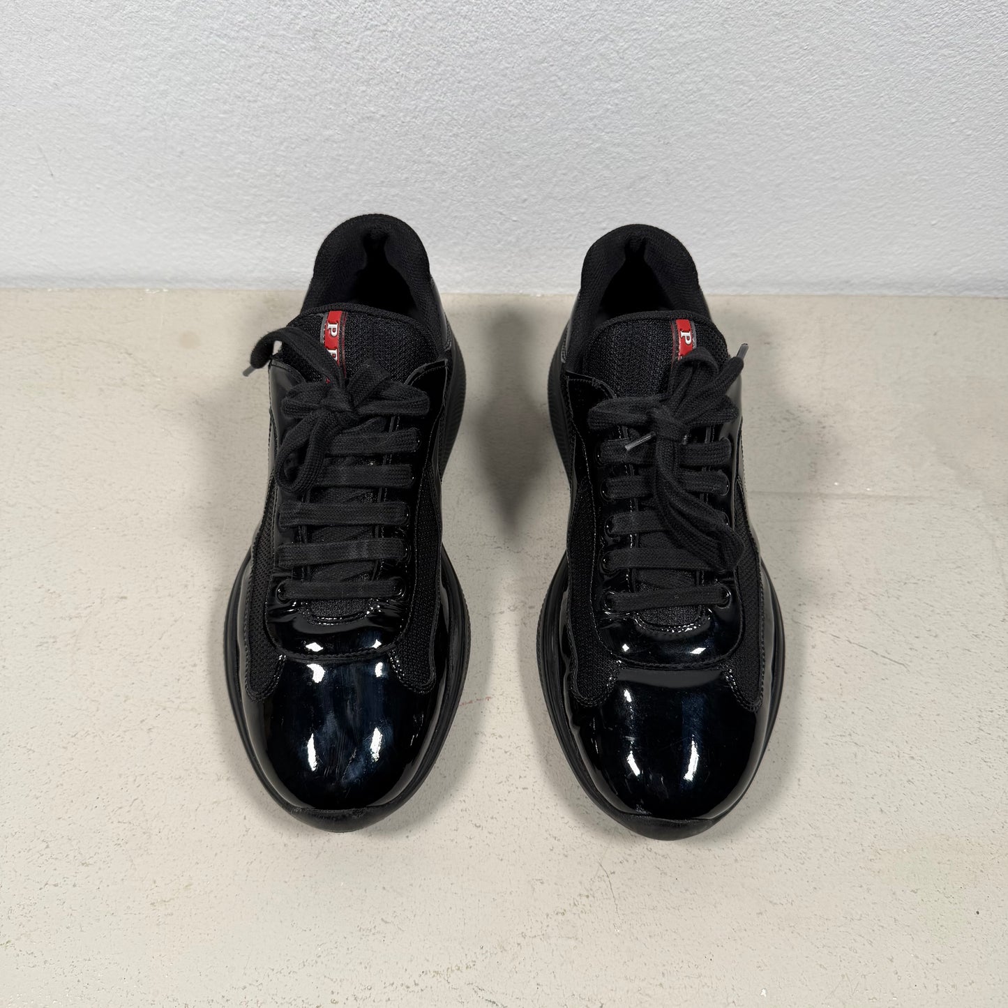 Prada Americas Cup Sneaker 2025 Patent Leather black (41- fits 42)