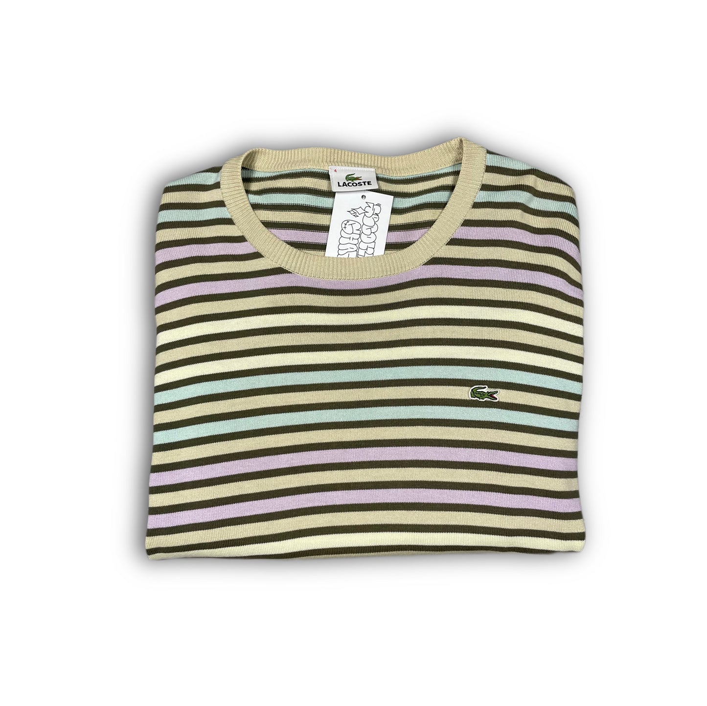 Lacoste Sweater Vintage Pastel Colour Stripes