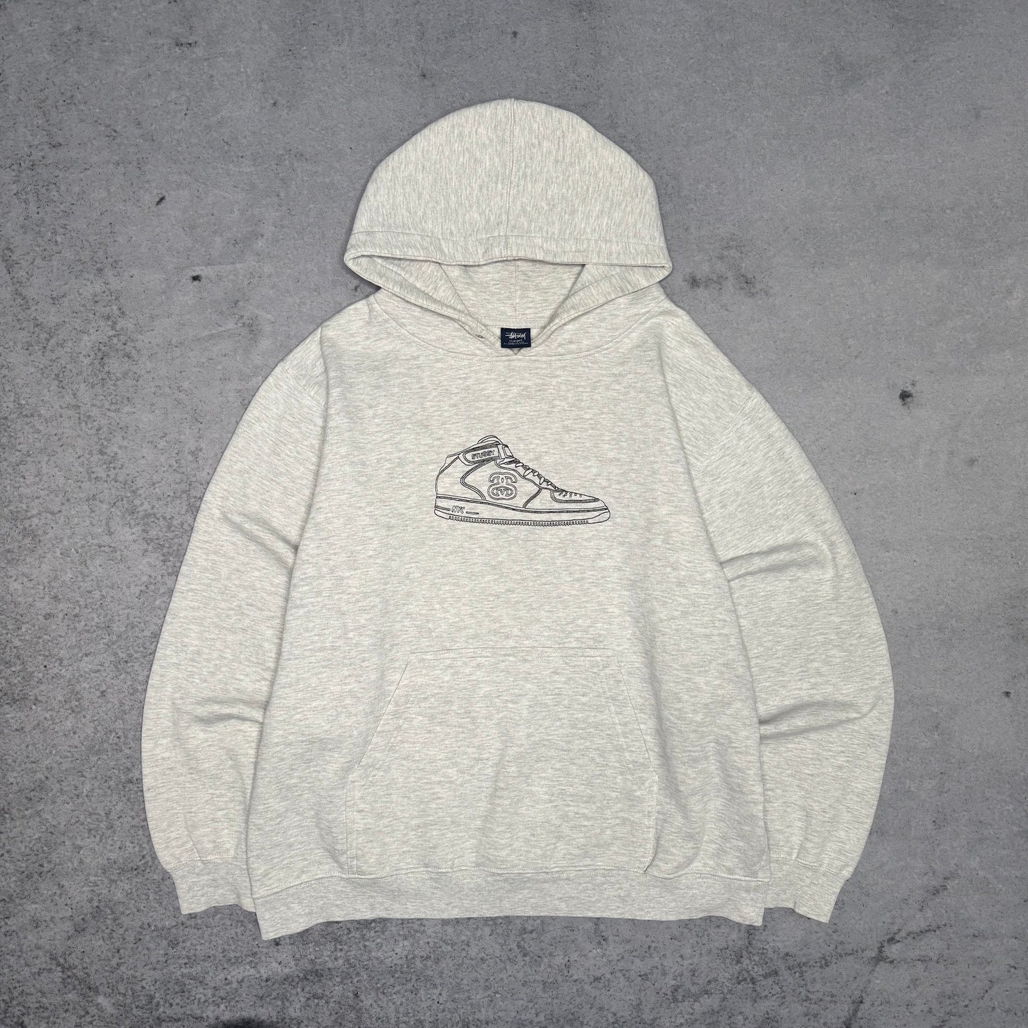 Stüssy 90s Vintage Hoodie "Air Force NYC" Made in USA (L)