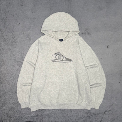 Stüssy 90s Vintage Hoodie "Air Force NYC" Made in USA (L)