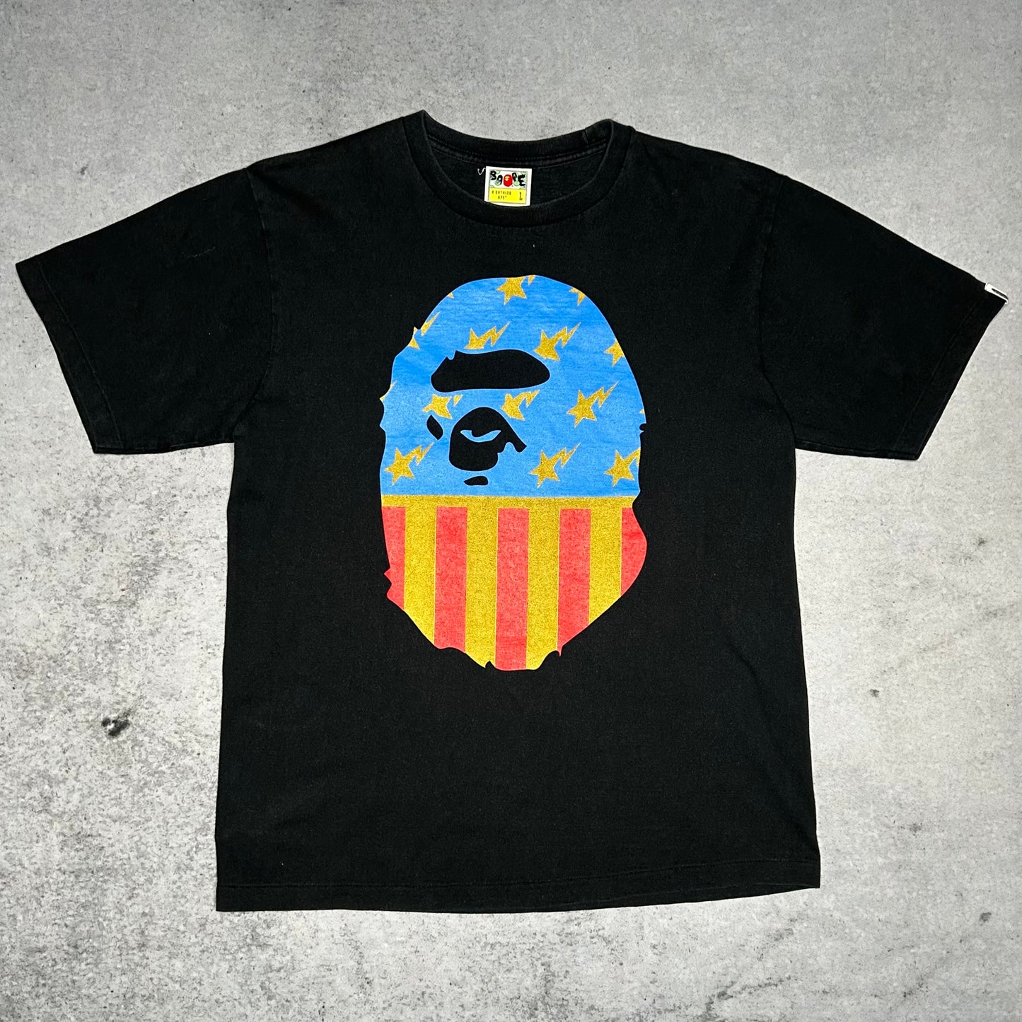 BAPE Big Head Americana Tee Shirt black (fits M)