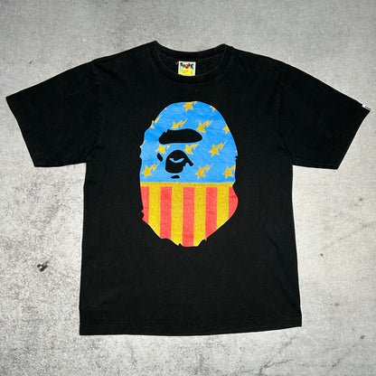 BAPE Big Head Americana Tee Shirt black (fits M)