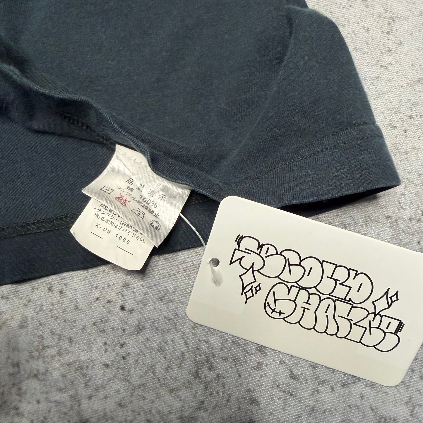 Yves Saint Laurent Vintage Crewneck Big Logo T-Shirt navy "YSL Paris" (M)